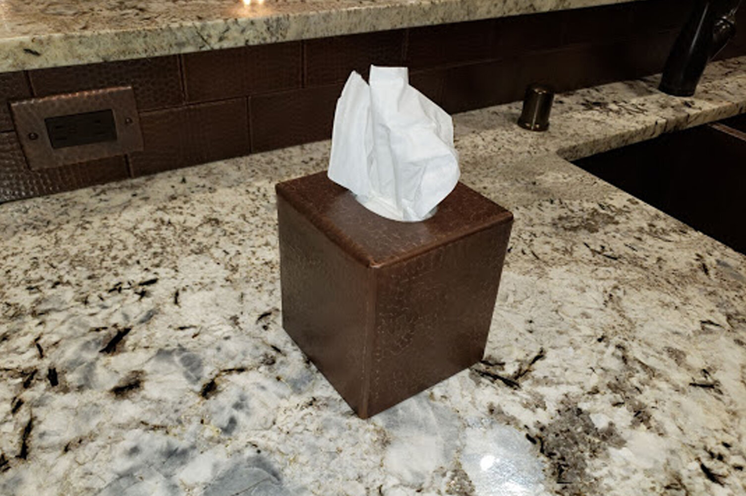 bronze tissue box cover