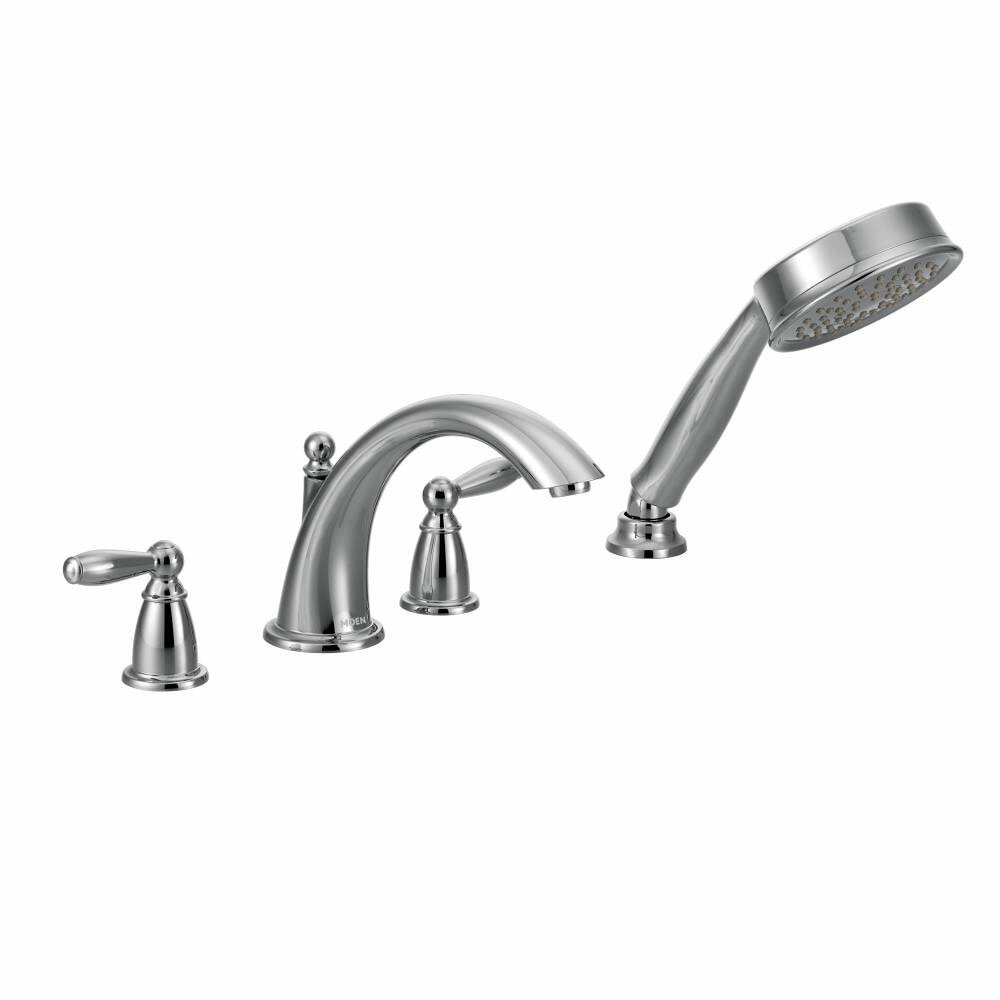 T924bn Orb Moen Brantford Two Handle Roman Tub Faucet Handshower