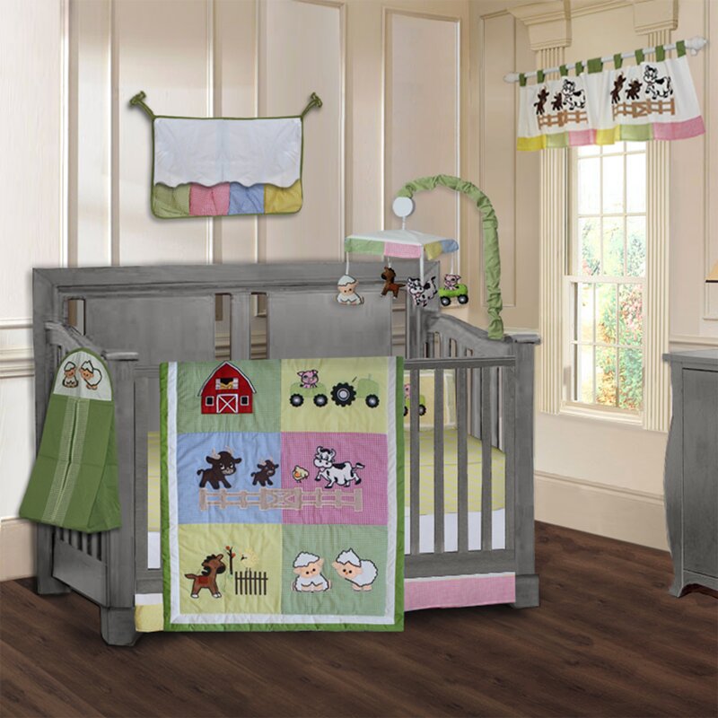 baby farm animal crib bedding sets