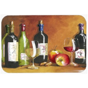 Wine by Malenda Trick Kitchen/Bath Mat