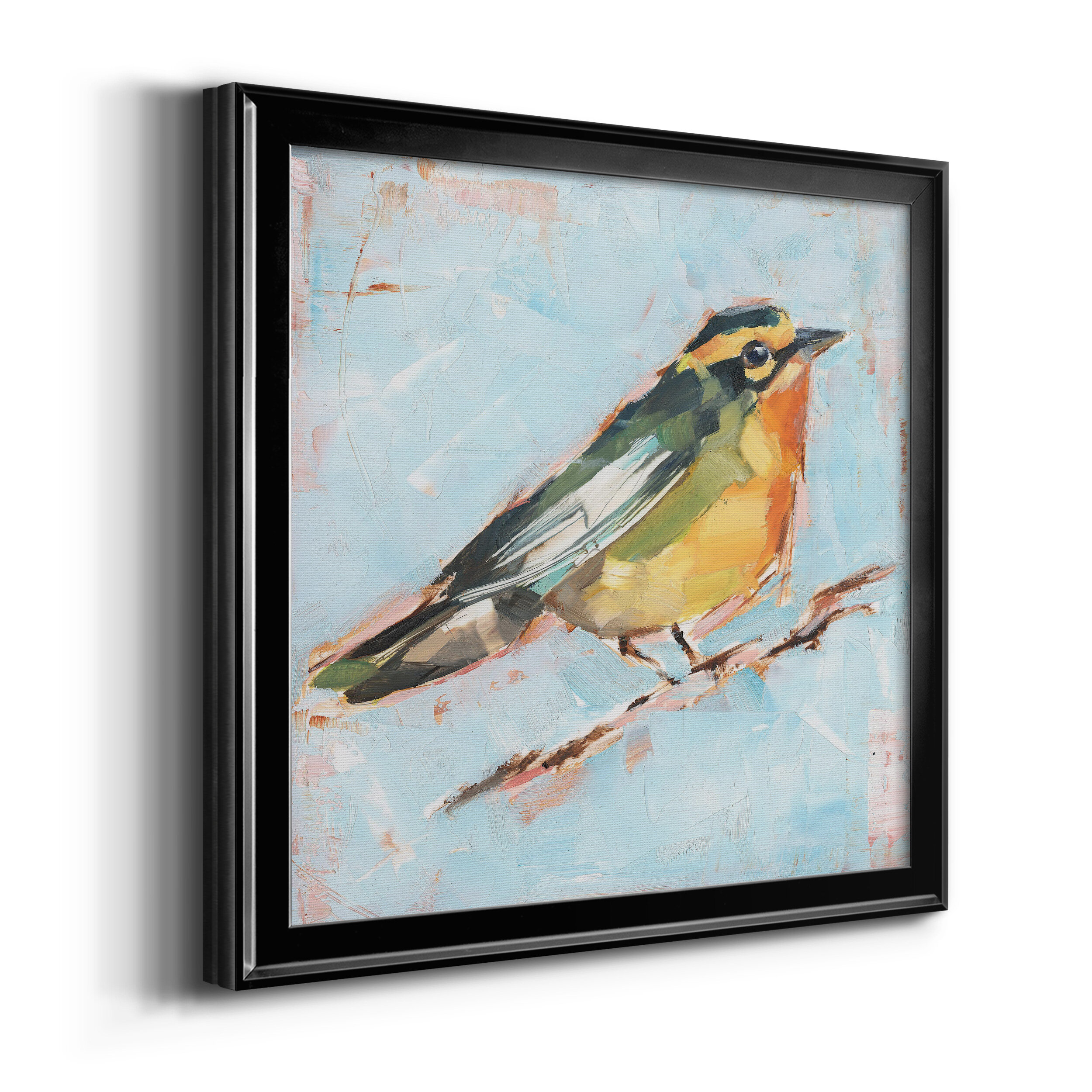 Red Barrel Studio® Bird Variety IV - Picture Frame Print on Canvas ...
