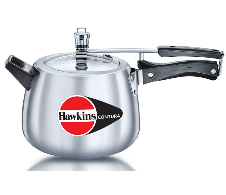 Small Hawkins HC40 Contura 4-Liter Pressure Cooker Aluminum