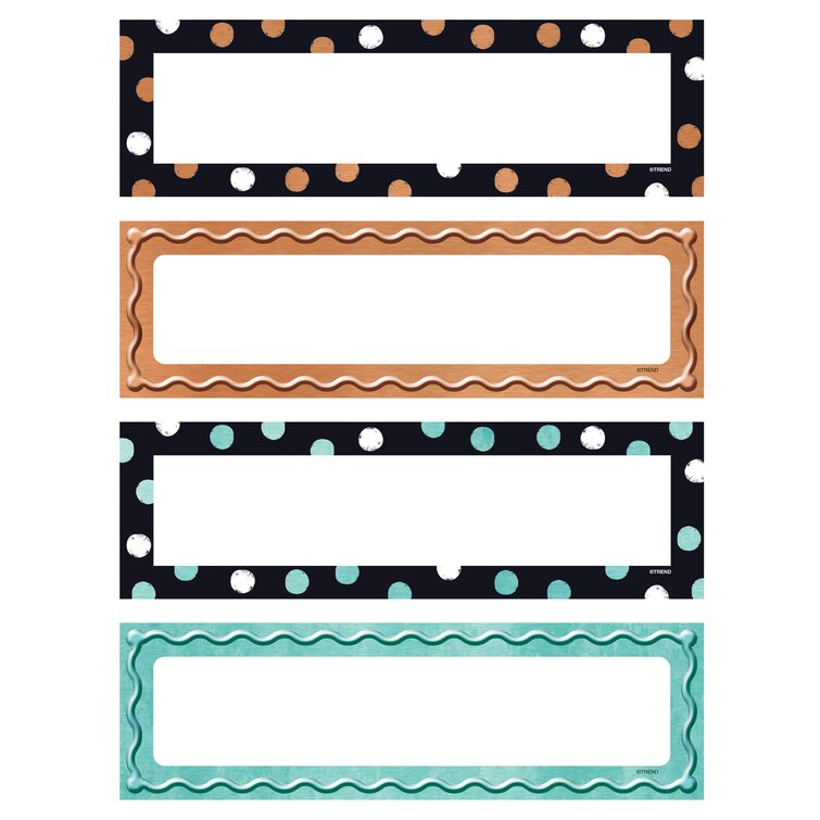 Polka Dots Desk Toppers Name Plates 