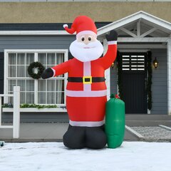 Tall Gemmy Inflatable Chase with Letter to Santa Indoor/Outdoor Holiday Decoration 3.5Ft 