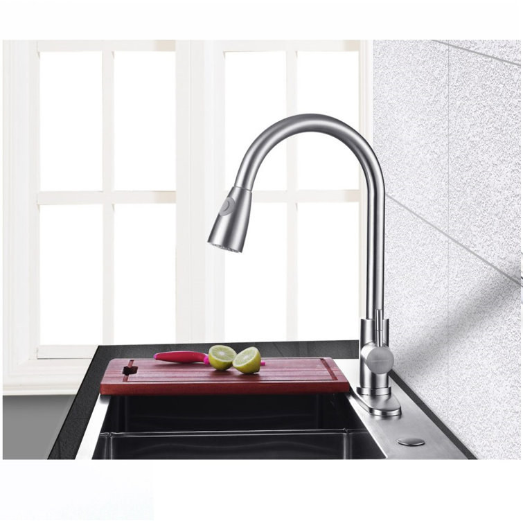 Wonderland America Pull Down Single Handle Kitchen Faucet Reviews Wayfair