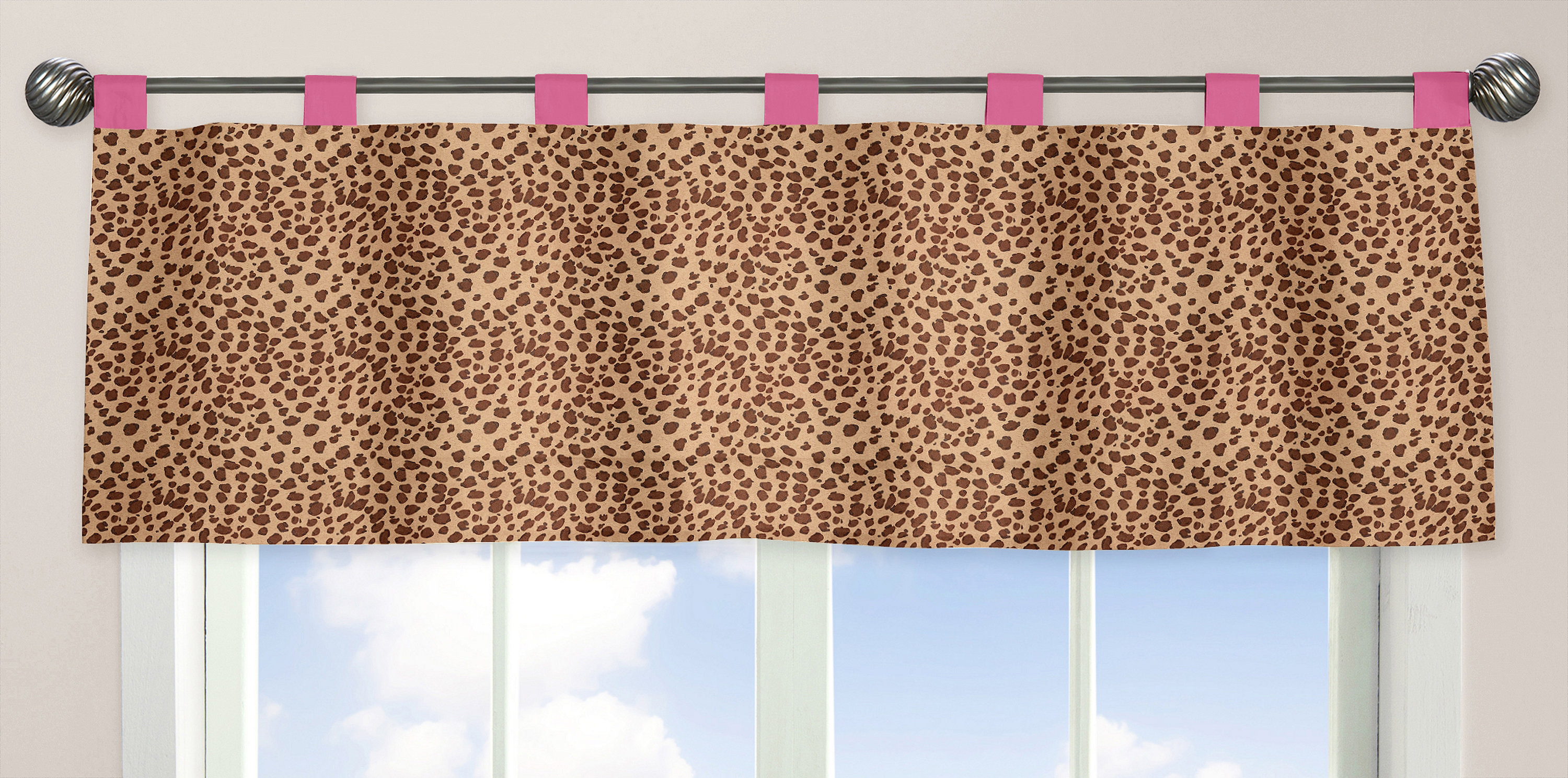 Sweet Jojo Designs Cheetah Pink 84 Window Valance Wayfair