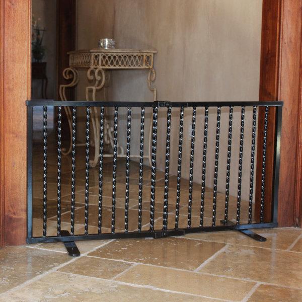 wrought iron pet gate for stairs