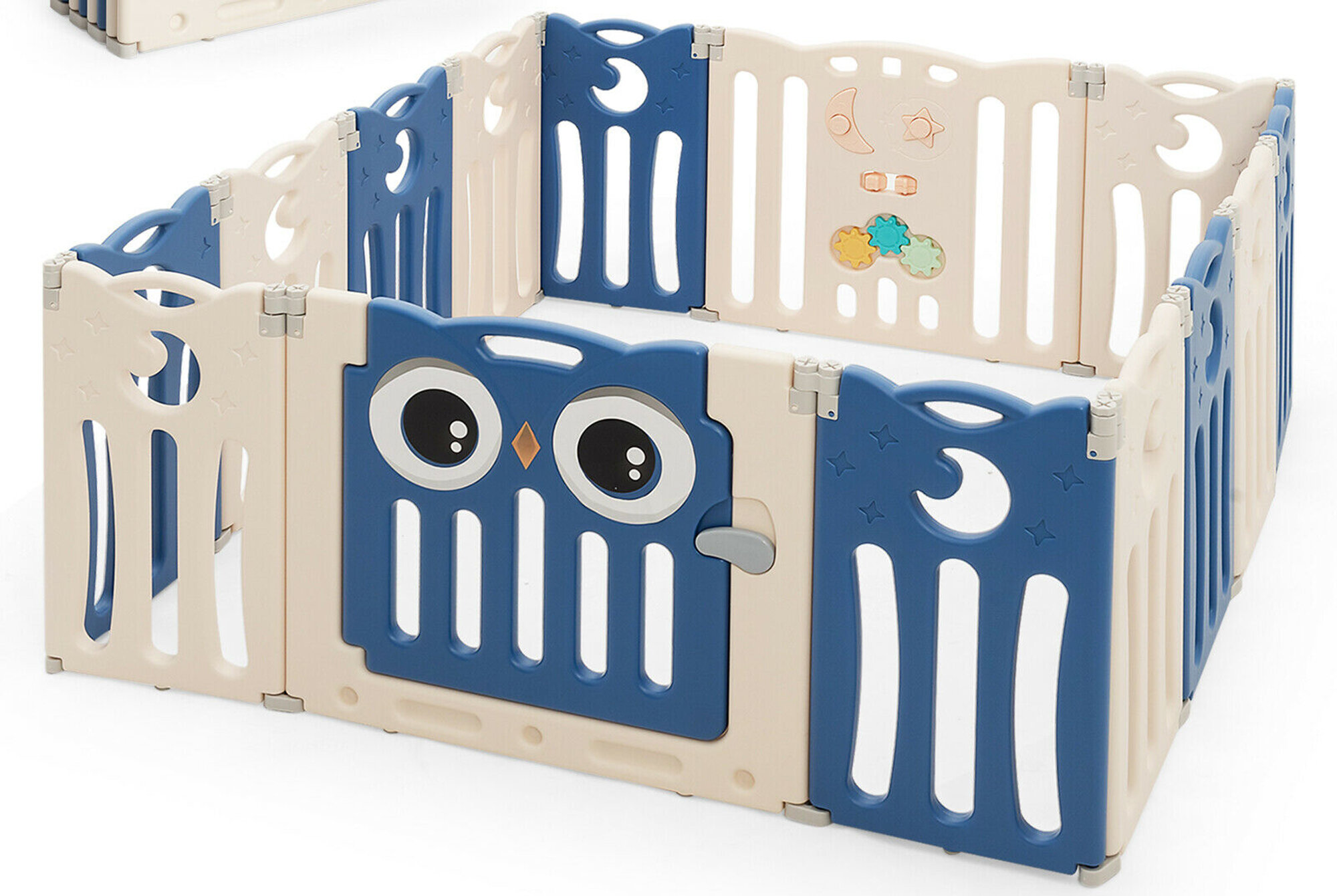 Gymax 14 Panel Baby Playpen Kids Activity Center Foldable Play Yard   14 Panel Baby Playpen Kids Activity Center Foldable Play Yard Safety Gate 