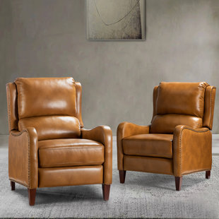 bipasha genuine leather manual recliner