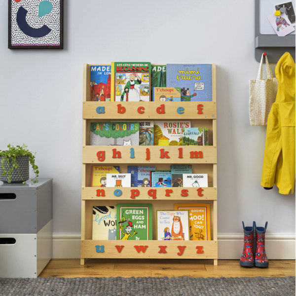 Just Kids 115cm H X 77cm W Birch Chip Resistant Kids Book Display Wayfair Co Uk
