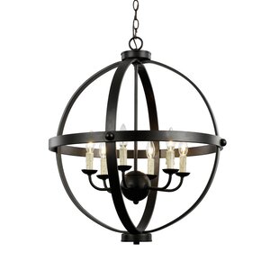 Old World Sphere 6-Light Globe Pendant