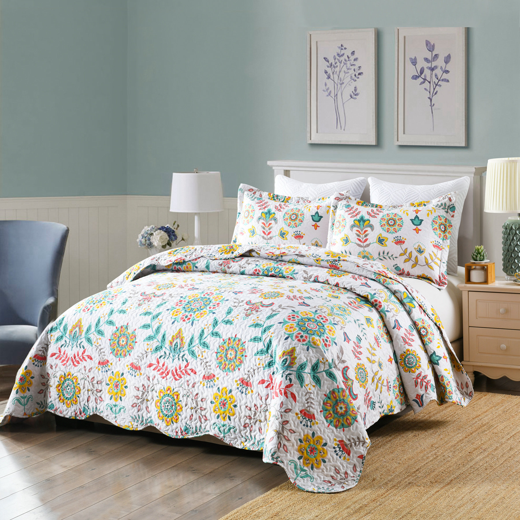 reversible quilt bedding