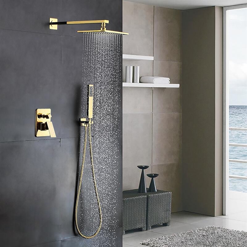 FontanaShowers Thermostatic Complete Shower System with Rough-in Valve ...