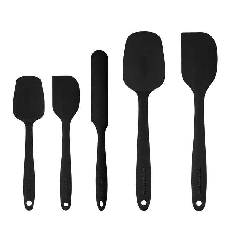 Ovente 5-Piece Silicone Spatula Set 