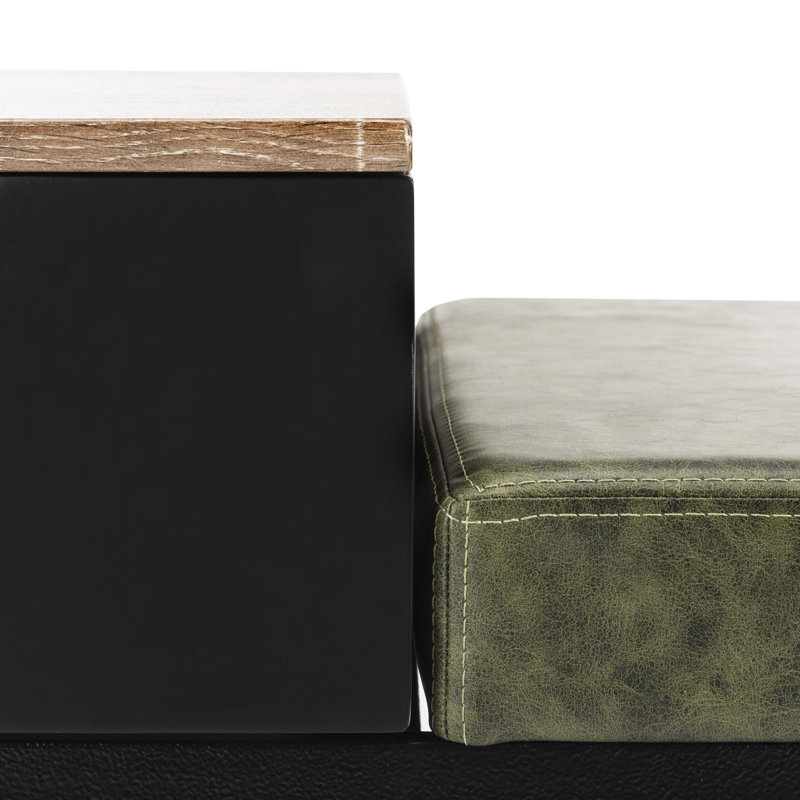 Foundstone May Faux Leather Drawer Storage Bench Reviews Wayfair