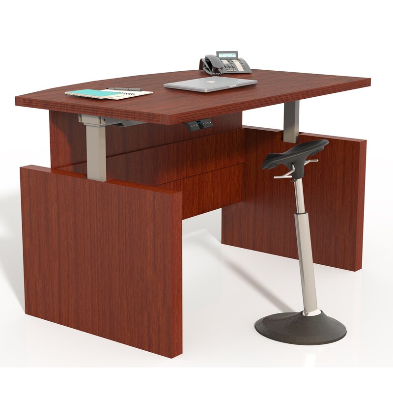 Symple Stuff Josefina Height Adjustable Executive Desk & Reviews | Wayfair