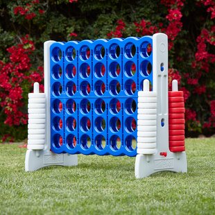 2 Ft Wide GoSports Giant Four Connect In A Row Lawn Game Oversized Yard Toy 