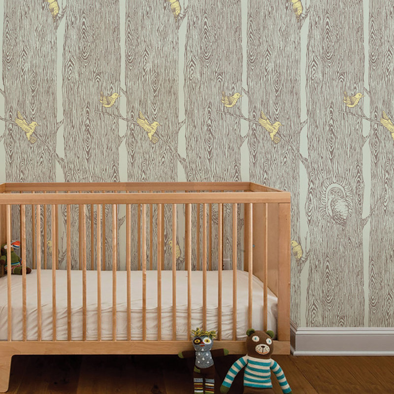 Union Rustic Forest Paintable Peel And Stick Wallpaper Tile Wayfair