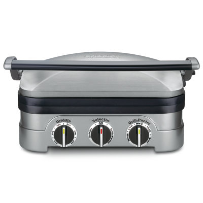 Cuisinart Stainless Steel Griddler, 5-in-1 Panini Press, Sandwich Maker & More