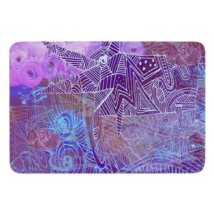 Abstract With Wolf by Marianna Tankelevich Bath Mat