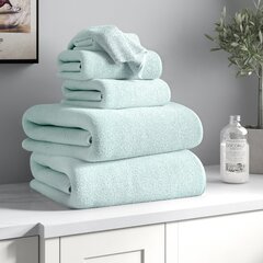US_ KQ_ Cotton Egyptian Towels Set Bale Bath Sheet Hand Large Luxury Stripe Towe 