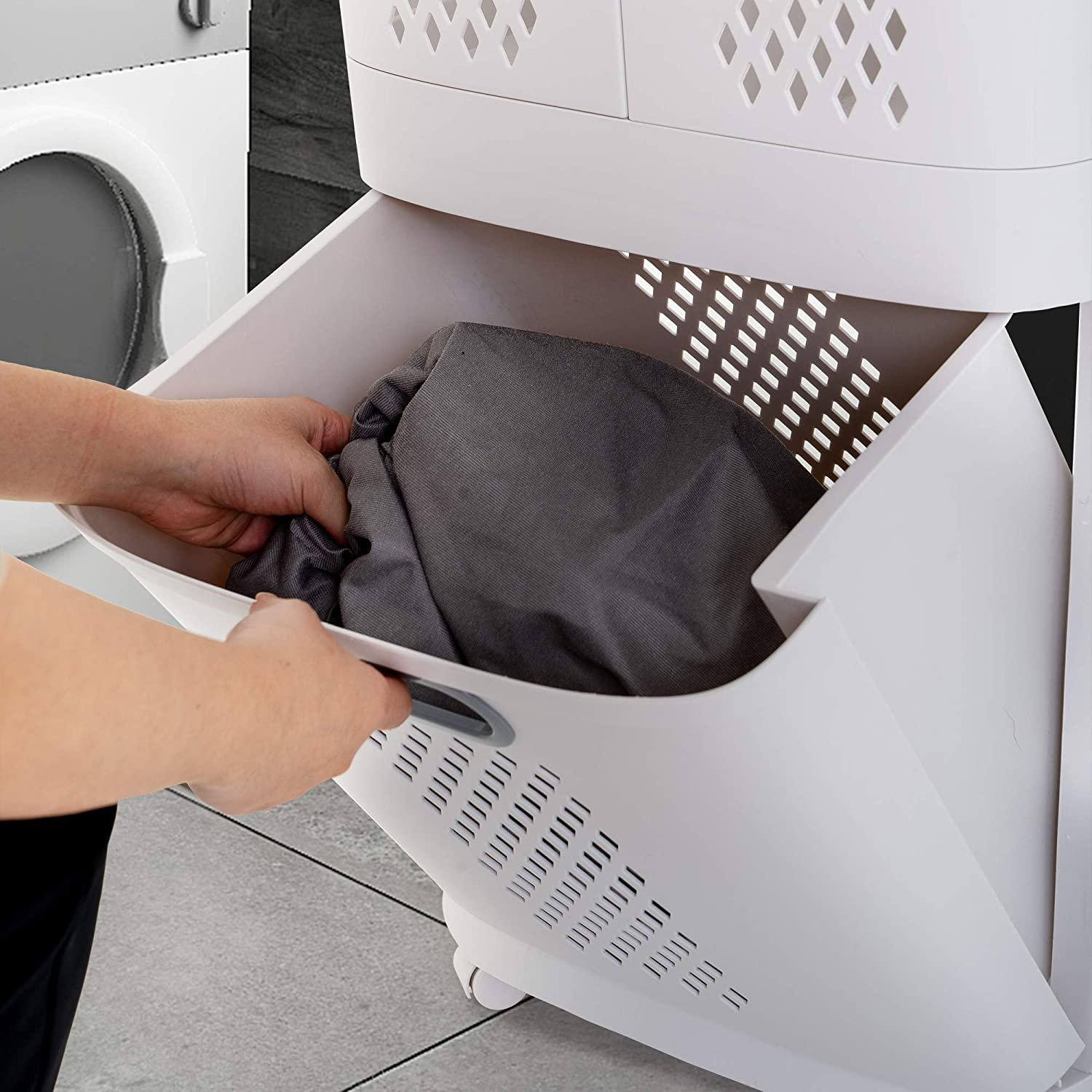 Rebrilliant Removable Laundry Basket Classification Thickened Storage