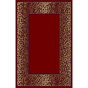 Delia Red/Brown Area Rug