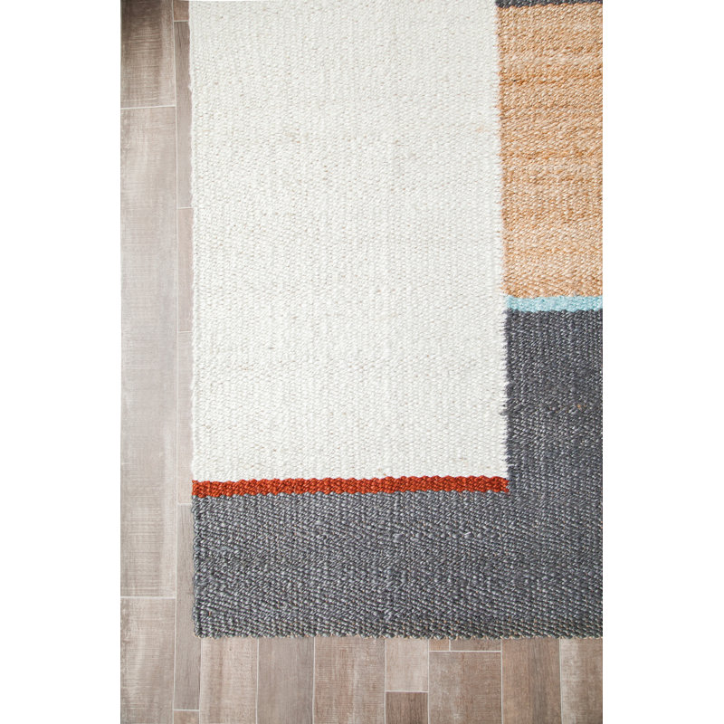 Wes Abstract Hand Woven Jut Sisal Tan Gray Area Rug Reviews