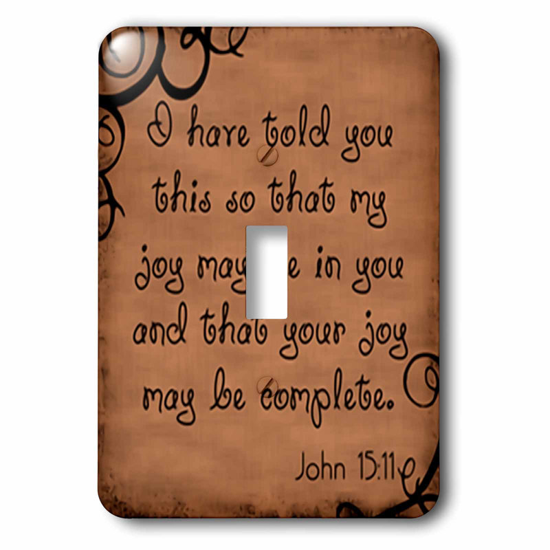 3drose John 1511 1 Gang Toggle Light Switch Wall Plate Wayfair