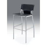 26 Leather Barstool with Chrome Legs by Creative Images International