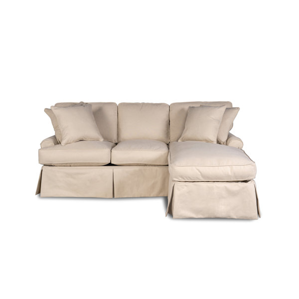 Couch With Chaise Slipcover Wayfair Couch With Chaise Slipcover Wayfair