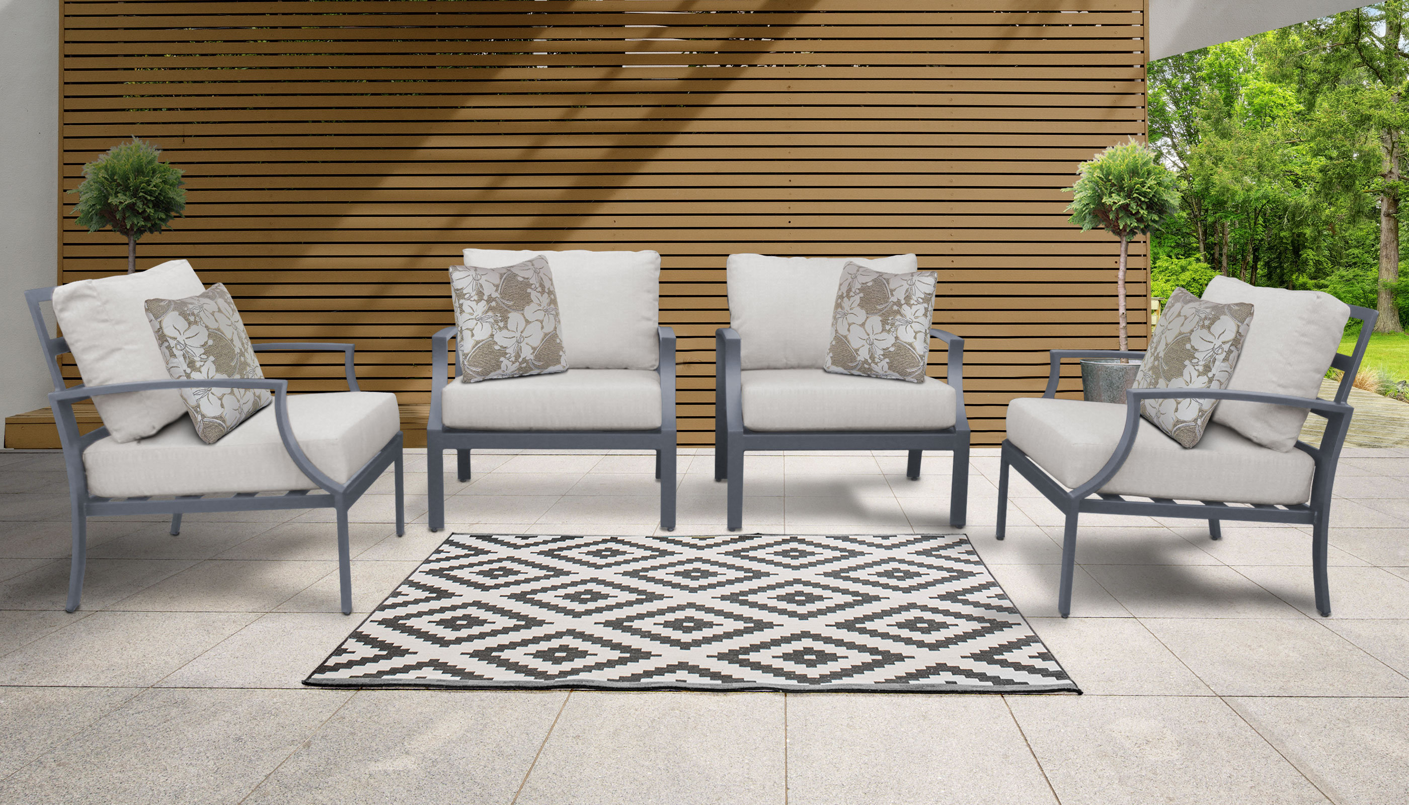 Ivy Bronx Benner Patio Chair With Cushions Wayfair