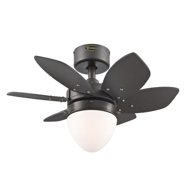 24 Rabideau 6 Blade Ceiling Fan Light Kit Included