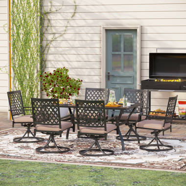 appel outdoor 7 piece dining set with cushions