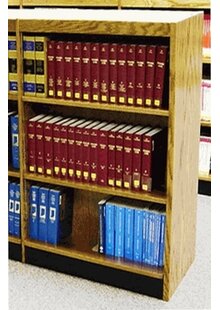 Single Face Shelf Standard Bookcase By W.C. Heller