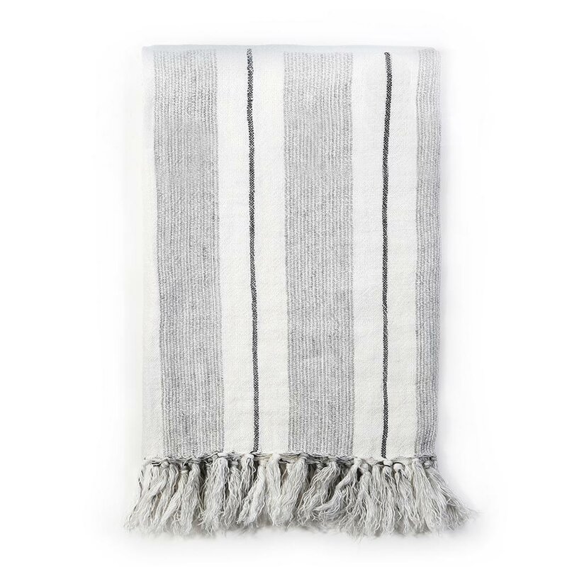 Pom Pom At Home Laguna Linen Blanket Wayfair