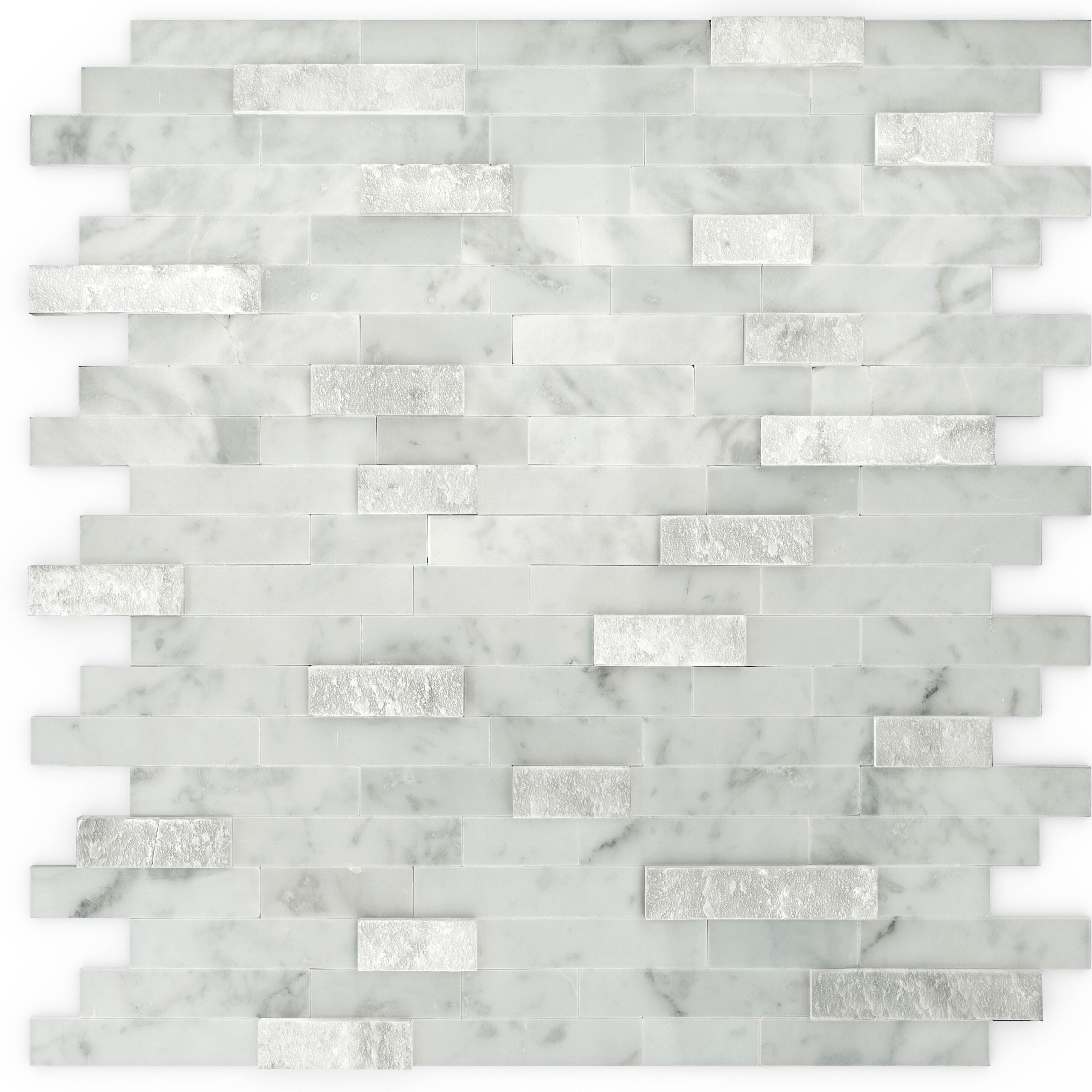 Speed Tiles Split 12 X 12 Natural Stone Peel Stick Mosaic Tile Reviews Wayfair