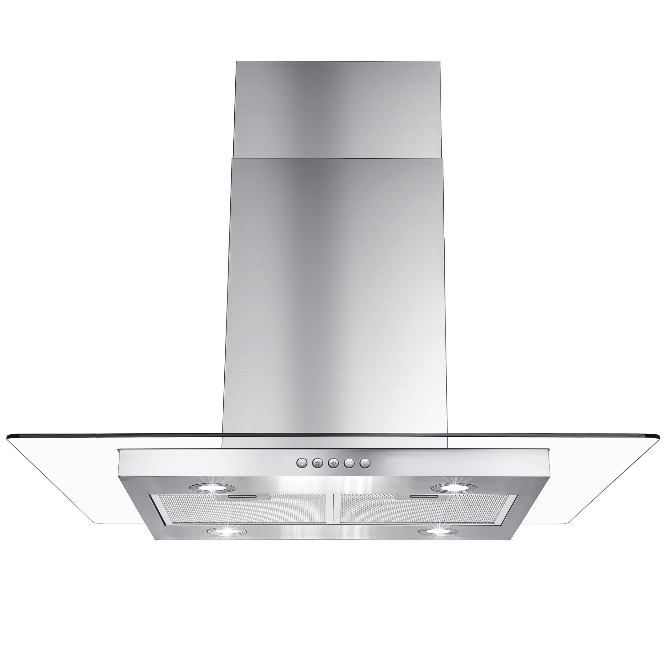 Akdy 36 400 Cfm Convertible Island Range Hood Reviews Wayfair