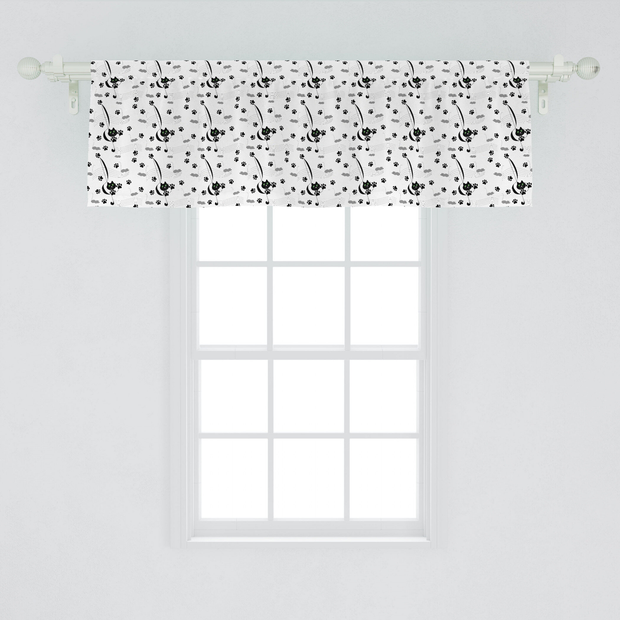 Cool mickey valance East Urban Home Tailored 54 Window Valance In Black Wayfair