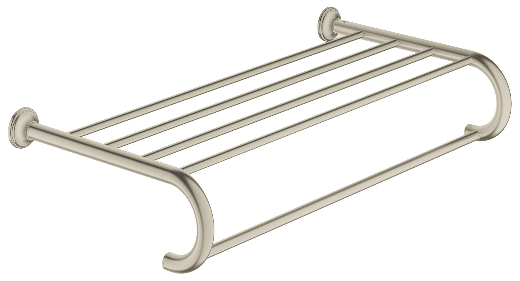 Solid ONE-Piece MODONA 24/” Hotel Grade Towel Rack Polished Chrome Stainless Steel SS304