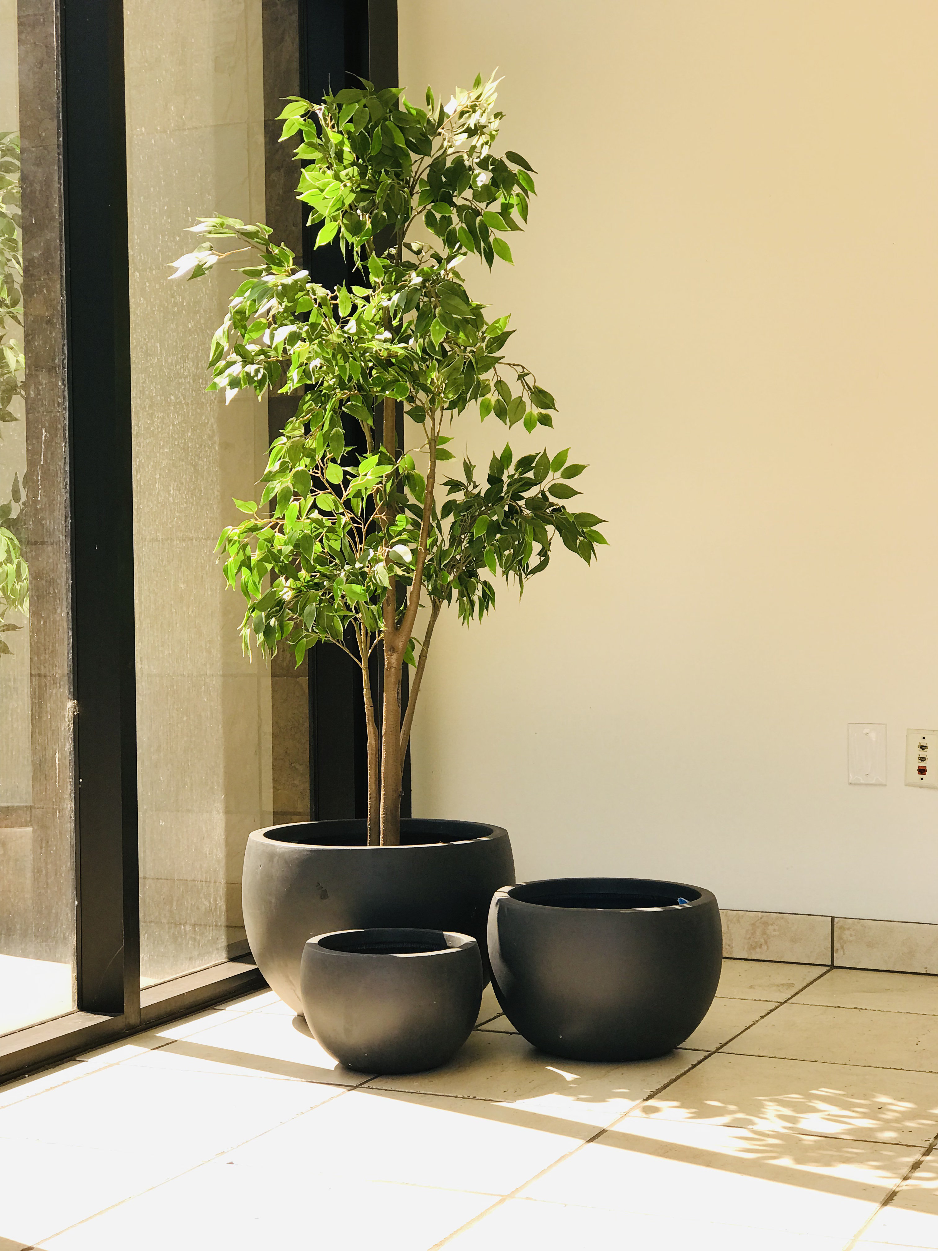 wayfair balcony planters on Brayden Studio Rihamna 3 Piece Concrete Pot Planter Set Reviews Wayfair