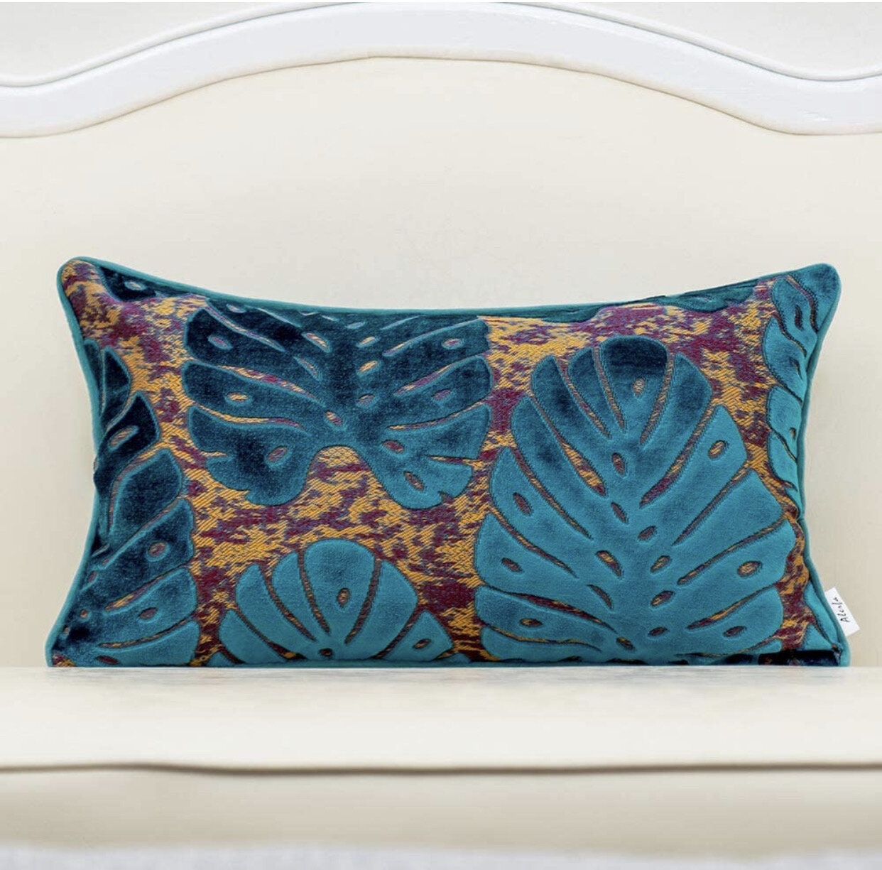 Rectangular Palm Print Cushion Cover Lumbar Throw Pillowcase Home Decor 30×50cm 