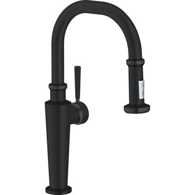 Absinthe Transitional Sleek Pull Down Single Handle Kitchen Faucet