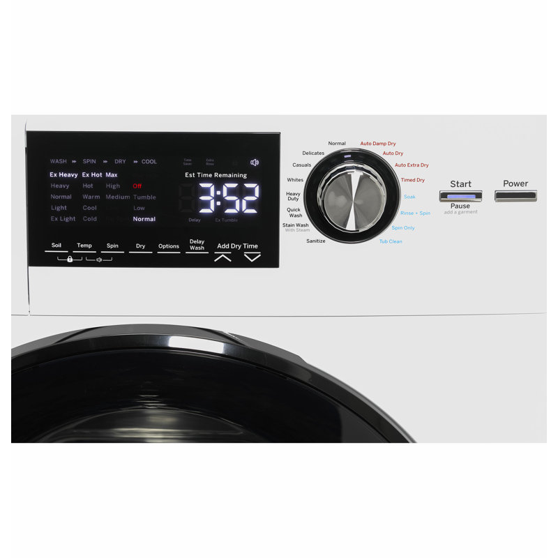 Ge Appliances 2 4 Cu Ft High Efficiency All In One Combo Washer