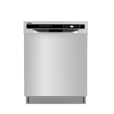 Lycan Semi-integrated 24" 52 dBA Built-In Dishwasher with 2 Spray Arms