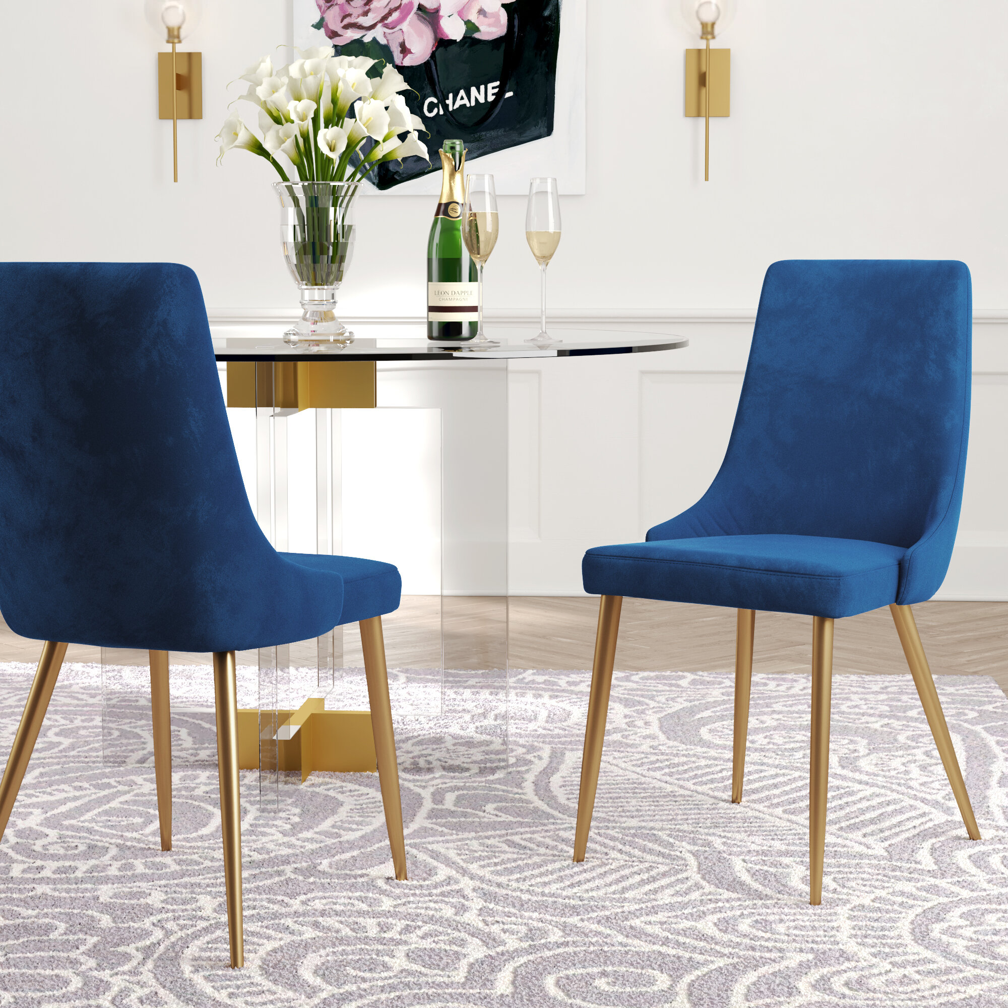 Brayden Studio® Neace Velvet & Reviews | Wayfair