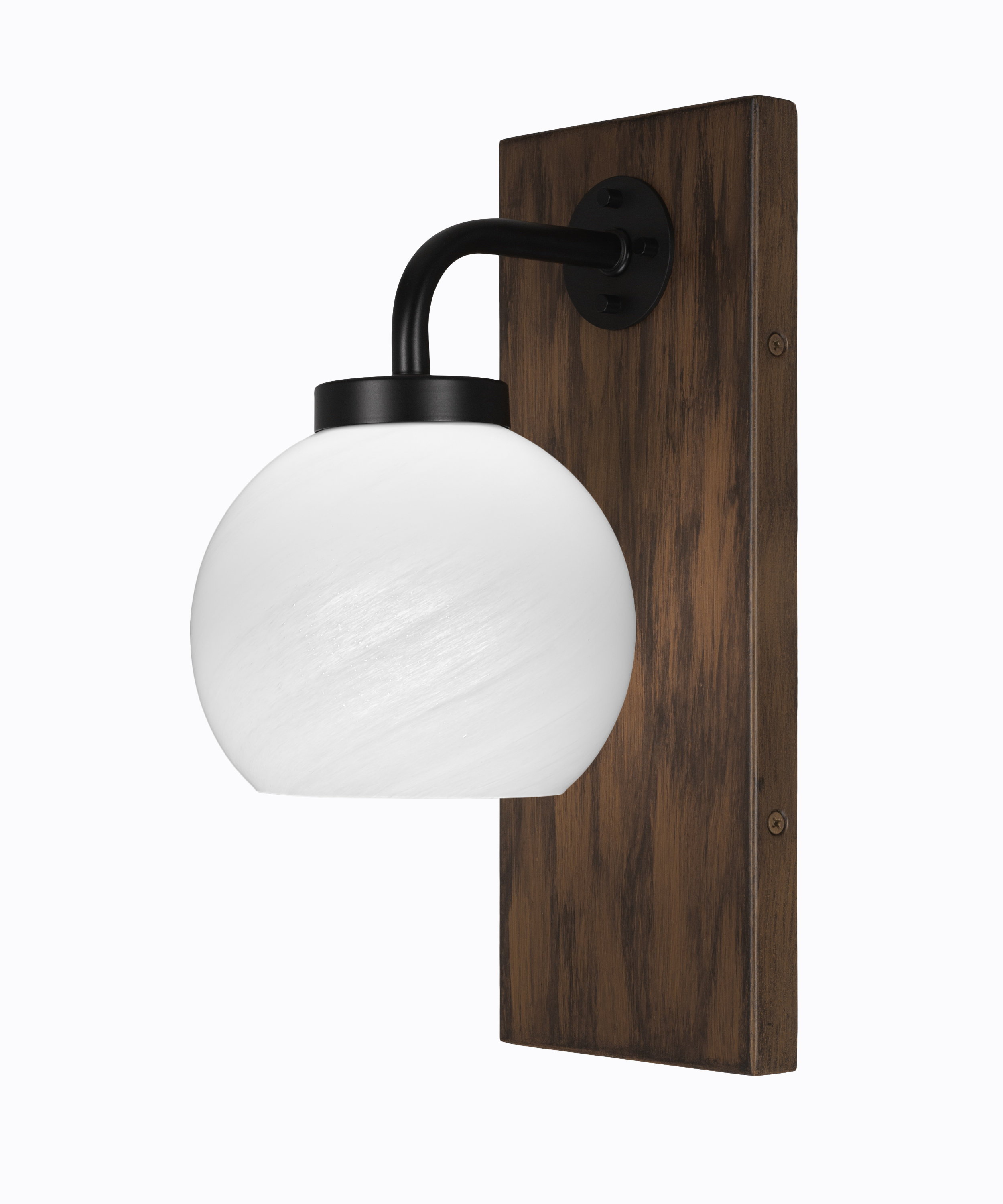 black armed sconce