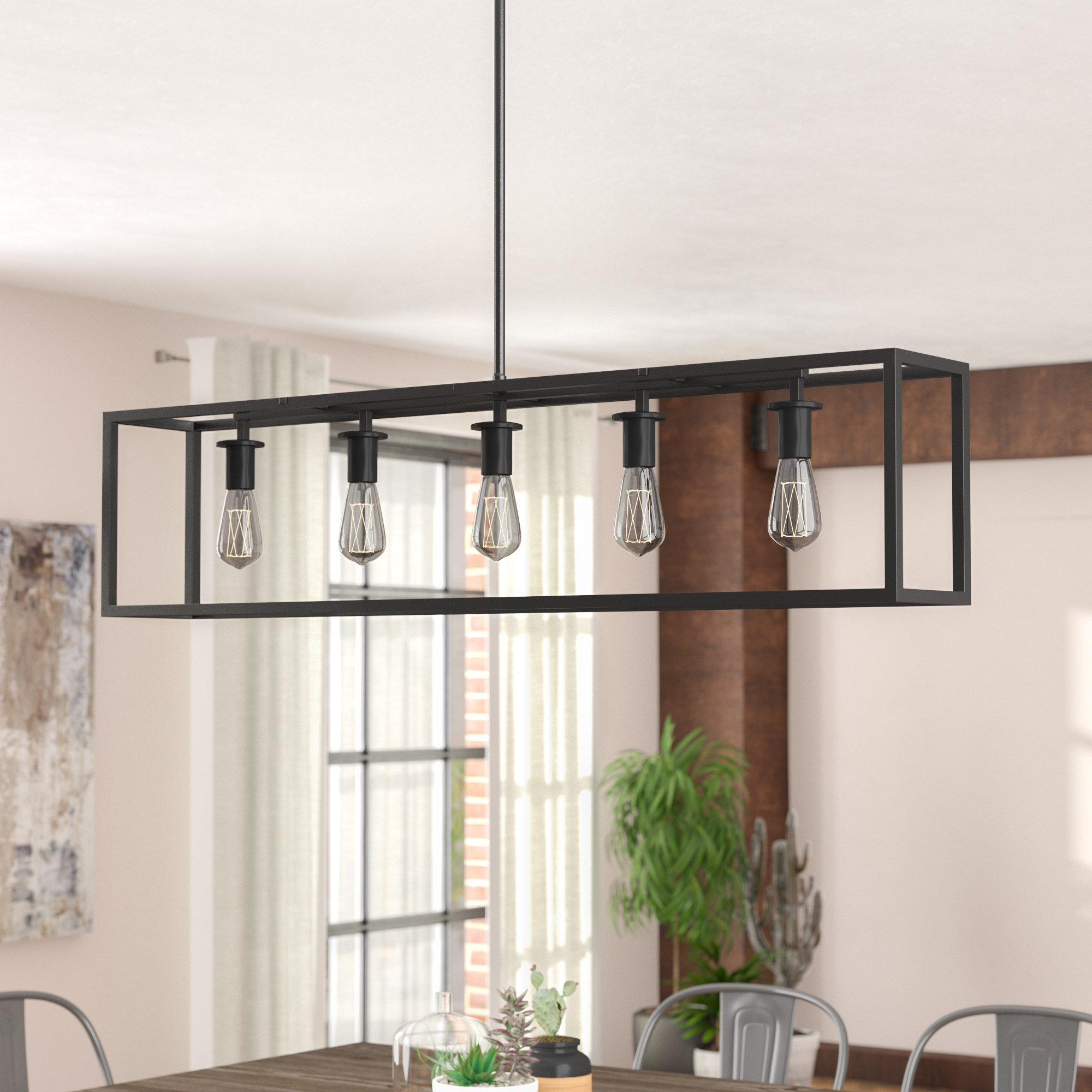Light Kitchen Island Linear Pendant 