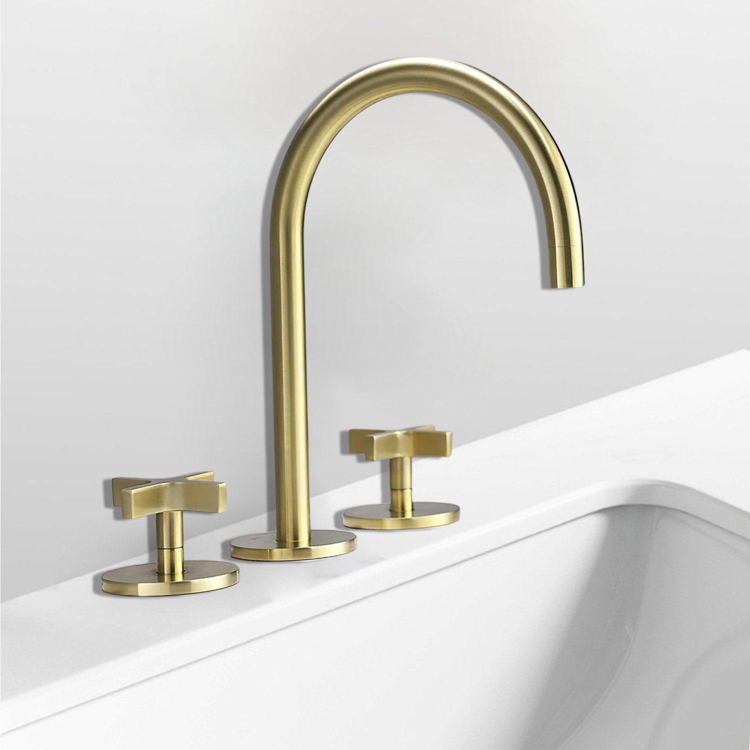 GUANMI Widespread Faucet 2-handle Bathroom Faucet with Drain Assembly ...