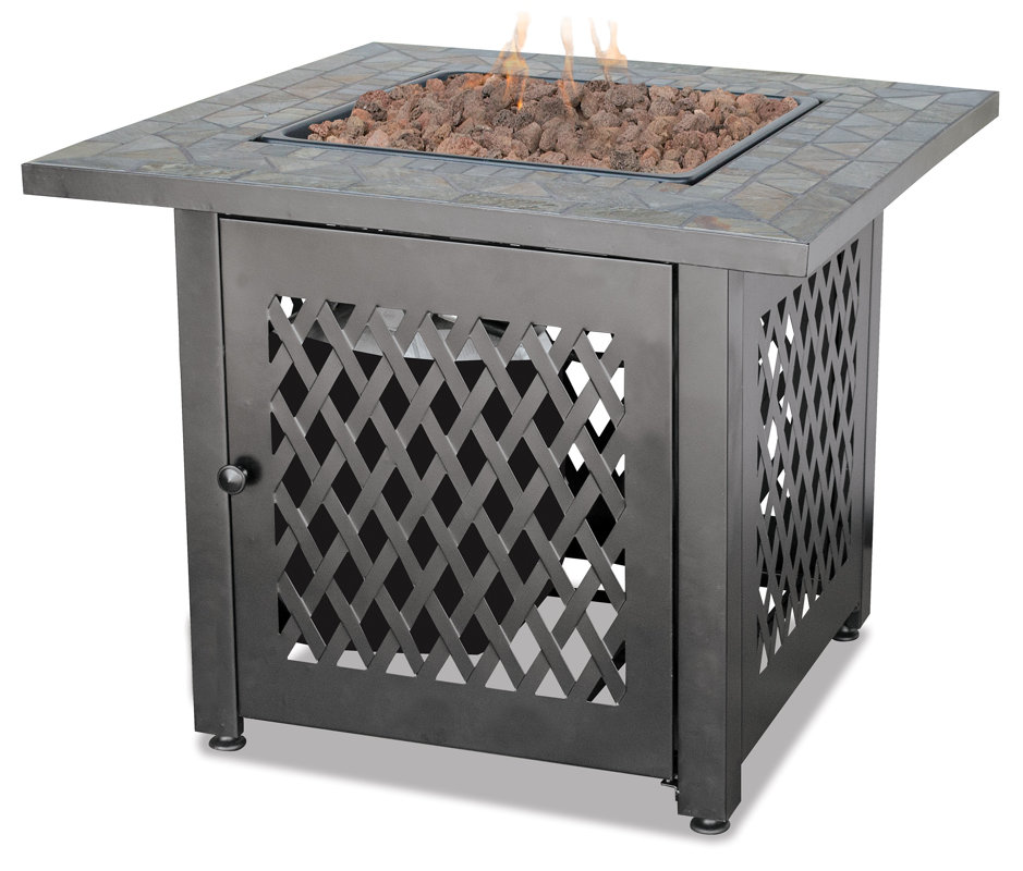 Blue Rhino Uniflame Slate Lp Gas Outdoor Fire Pit Table Reviews Default Name